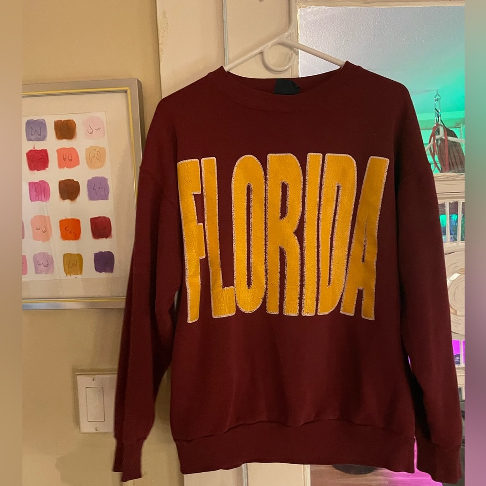 FSU VINTAGE sweatshirt  - crew neck, oversized or L-Xl. true vintage 90’s